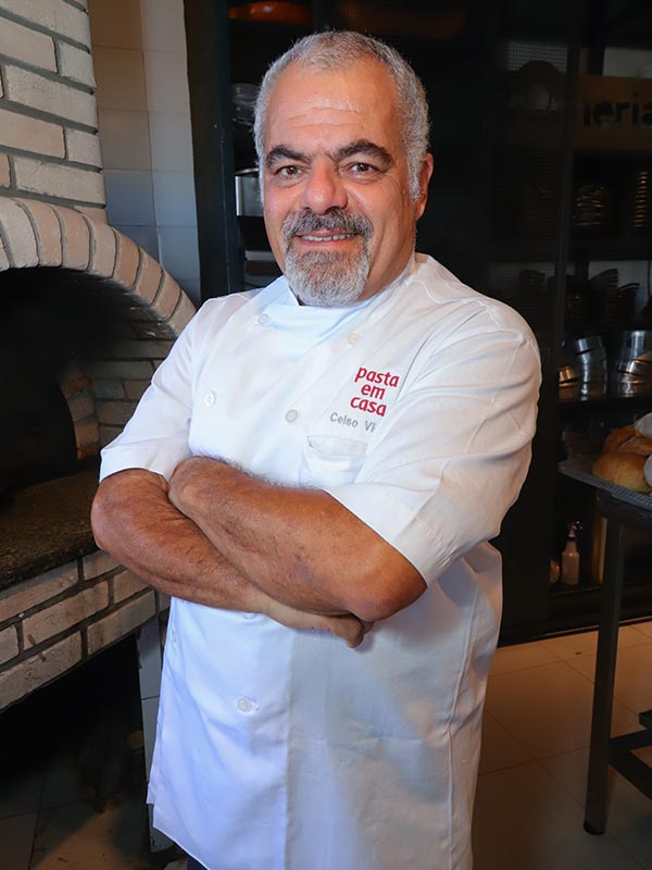 chef pasta em casa