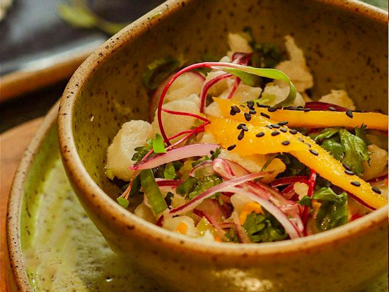 Salvador Restaurant Week 2022 O Canto Ceviche de peixe branco com caju e manga
