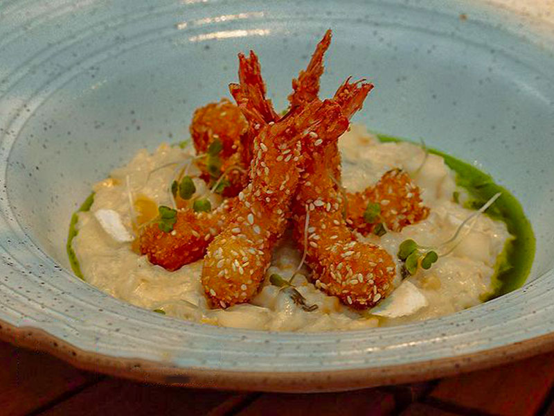 Salvador Restaurant Week 2022 O Canto Risotto de Brie com Camaroes