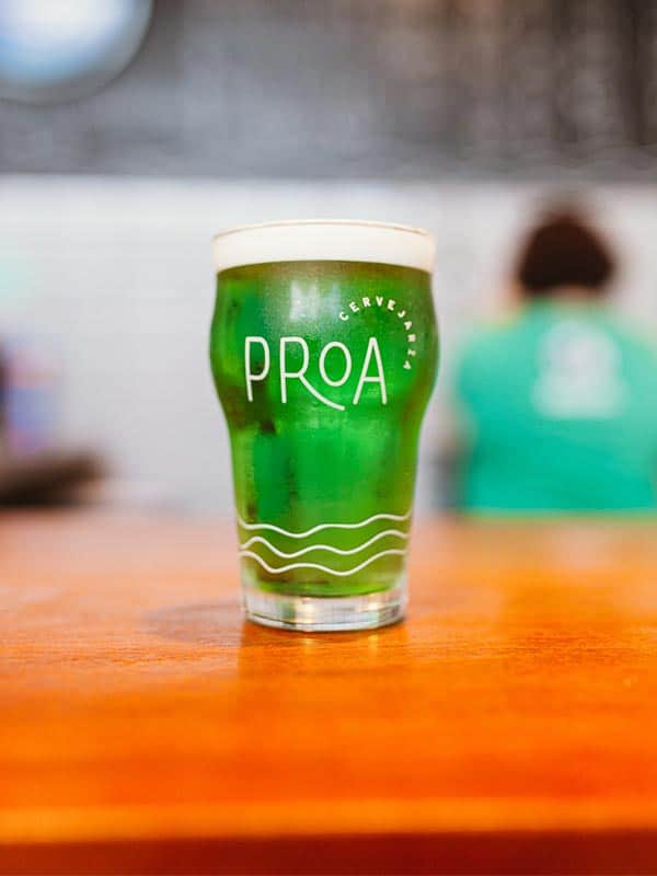 cerveja proa verde
