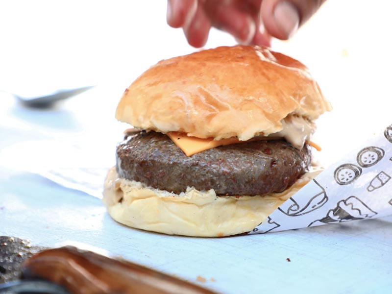 burguer NBS da The Butcher, da chef Emanuele Nascimento