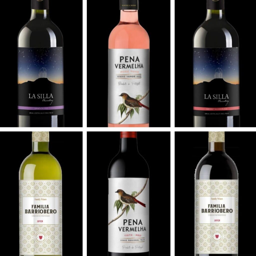 Vinhos selecionados para o Rodízio de Vinho do Portogaia